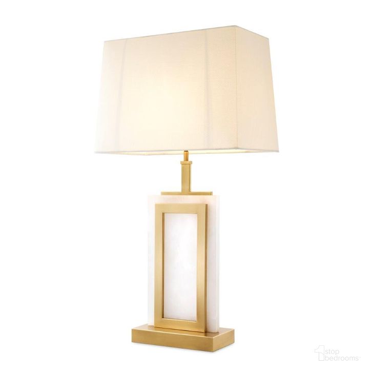 The appearance of Table Lamp Murray Matte Brass Finish designed by Eichholtz in the modern / contemporary interior design. This brass piece of furniture  was selected by 1StopBedrooms from Murray Collection to add a touch of cosiness and style into your home. Sku: 111594AUL;111594BUL. Product Type: Table Lamp. Image1