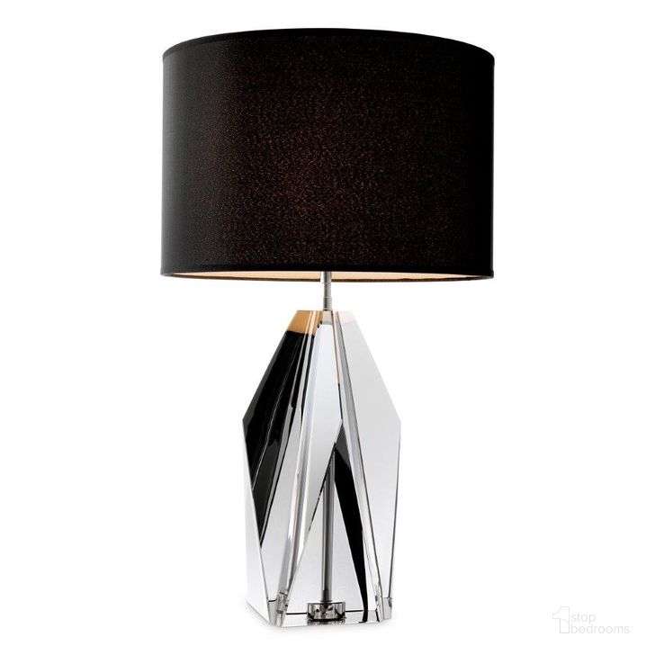 The appearance of Table Lamp Setai Smoke Crystal Glass Incl Shade designed by Eichholtz in the modern / contemporary interior design. This smoke piece of furniture  was selected by 1StopBedrooms from Setai Collection to add a touch of cosiness and style into your home. Sku: 111231UL;110590UL. Product Type: Table Lamp. Image1