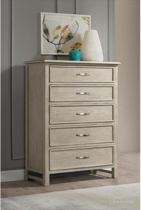 The appearance of Talford Natural Five Drawer Chest designed by Riverside Furniture in the country / farmhouse interior design. This natural piece of furniture  was selected by 1StopBedrooms from Talford Collection to add a touch of cosiness and style into your home. Sku: 28465. Product Type: Chest. Image1