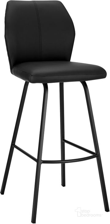 The appearance of Tandy Black Faux Leather And Black Metal 30 Inch Bar Stool designed by Armen Living in the modern / contemporary interior design. This black piece of furniture  was selected by 1StopBedrooms from Tandy Collection to add a touch of cosiness and style into your home. Sku: LCTNBABLBL30. Material: Metal. Product Type: Barstool. Image1