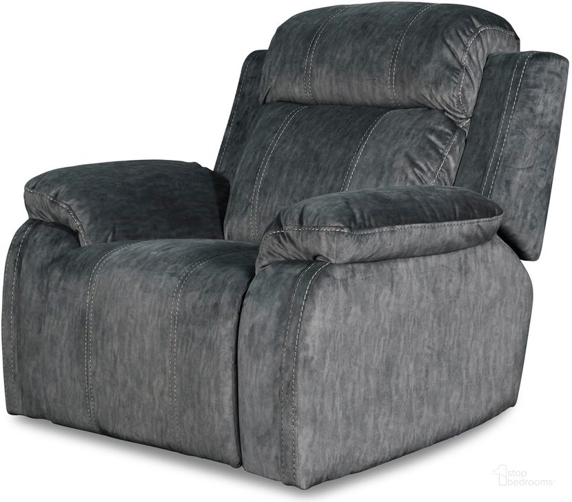 The appearance of Tango Shadow Glider Recliner designed by New Classic in the modern / contemporary interior design. This gray piece of furniture  was selected by 1StopBedrooms from Tango Collection to add a touch of cosiness and style into your home. Sku: U396-13-SHW. Material: Wood. Product Type: Recliners and Rocker. Image1
