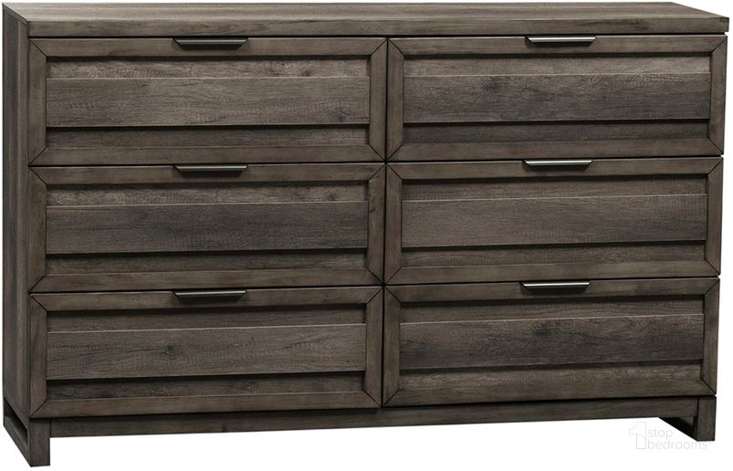 The appearance of Tanners Creek Drawer Dresser designed by Liberty in the modern / contemporary interior design. This greystone piece of furniture  was selected by 1StopBedrooms from Tanners Creek Collection to add a touch of cosiness and style into your home. Sku: 686-BR31. Product Type: Dresser. Material: Melamine. Image1