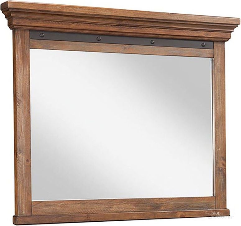 The appearance of Taos Canyon Brown Landscape Dresser Mirror designed by Intercon in the rustic / southwestern interior design. This brown piece of furniture  was selected by 1StopBedrooms from Taos Collection to add a touch of cosiness and style into your home. Sku: TS-BR-3591-CYB-C. Product Type: Dresser Mirror. Image1