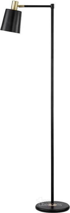 The appearance of Targee Black Floor Lamp 0qd2345459 designed by FineForm in the modern / contemporary interior design. This black piece of furniture  was selected by 1StopBedrooms from Targee Collection to add a touch of cosiness and style into your home. Sku: 920080. Material: Metal. Product Type: Floor Lamp.