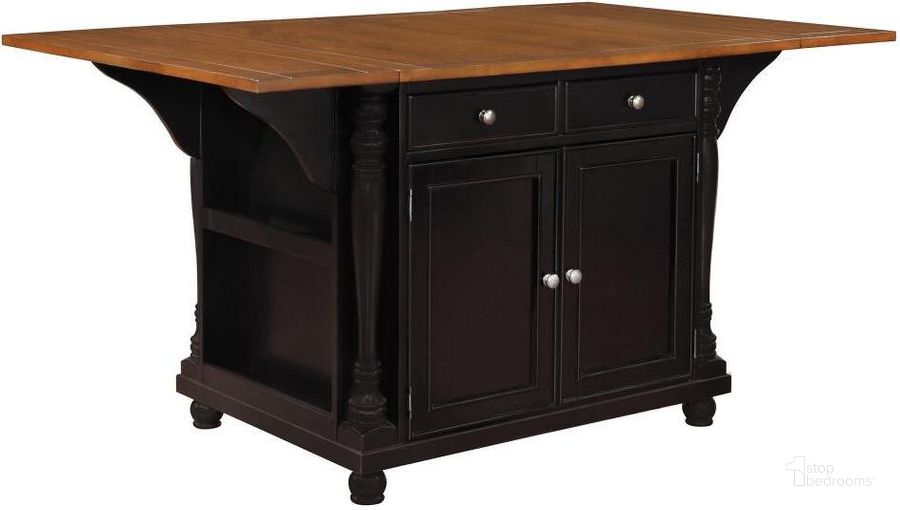 The appearance of Targee Black Kitchen Island Kitchen Island, Kitchen Cart 0qd2281497 designed by FineForm in the transitional interior design. This black piece of furniture  was selected by 1StopBedrooms from Targee Collection to add a touch of cosiness and style into your home. Sku: 102270B1;102270B2. Material: Wood. Product Type: Kitchen Island. Image1
