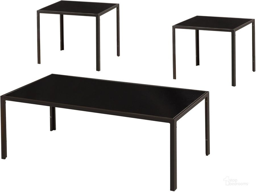 The appearance of Targee Black Occasional Table Set 0qd2283883 designed by FineForm in the modern / contemporary interior design. This black piece of furniture  was selected by 1StopBedrooms from Targee Collection to add a touch of cosiness and style into your home. Sku: 720457. Material: Glass. Product Type: Occasional Table Set. Image1