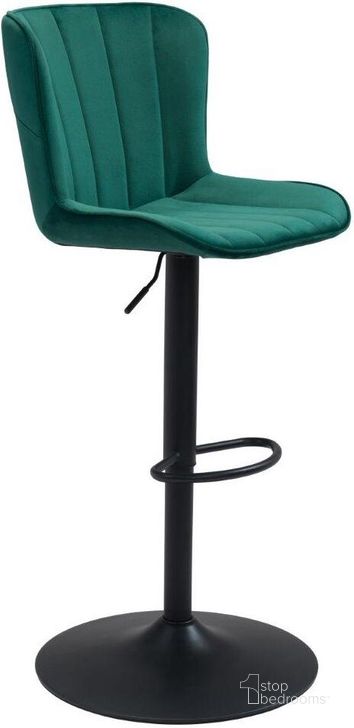 The appearance of Tarley Bar Chair Green designed by Zuo Modern in the modern / contemporary interior design. This green piece of furniture  was selected by 1StopBedrooms from Tarley Collection to add a touch of cosiness and style into your home. Sku: 109045. Product Type: Bar Chair. Material: Plywood. Image1