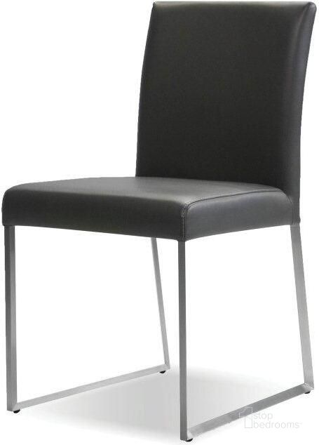 The appearance of Tate Gray Leatherette Dining Chair - Set of 2 designed by Mobital in the modern / contemporary interior design. This gray piece of furniture  was selected by 1StopBedrooms from Tate Collection to add a touch of cosiness and style into your home. Sku: DCH-TATE-GREL-. Material: Leather. Product Type: Dining Chair.