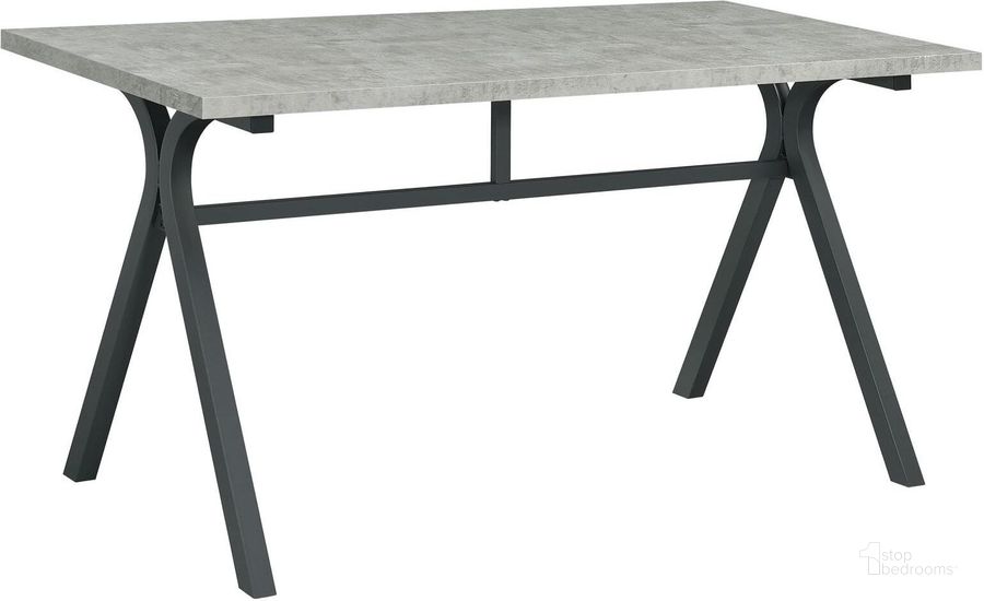 The appearance of Tatum Rectangular Writing Desk Cement and Gunmetal designed by Coaster in the modern / contemporary interior design. This charcoal piece of furniture  was selected by 1StopBedrooms from Tatum Collection to add a touch of cosiness and style into your home. Sku: 805891. Product Type: Writing Desk. Material: Melamine. Image1