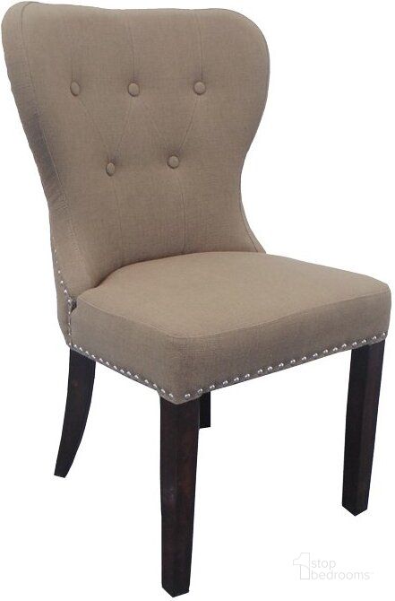 The appearance of Taupe Linen Chair designed by Moti in the modern / contemporary interior design. This taupe piece of furniture  was selected by 1StopBedrooms from Taupe Collection to add a touch of cosiness and style into your home. Sku: 88011023. Product Type: Side Chair.