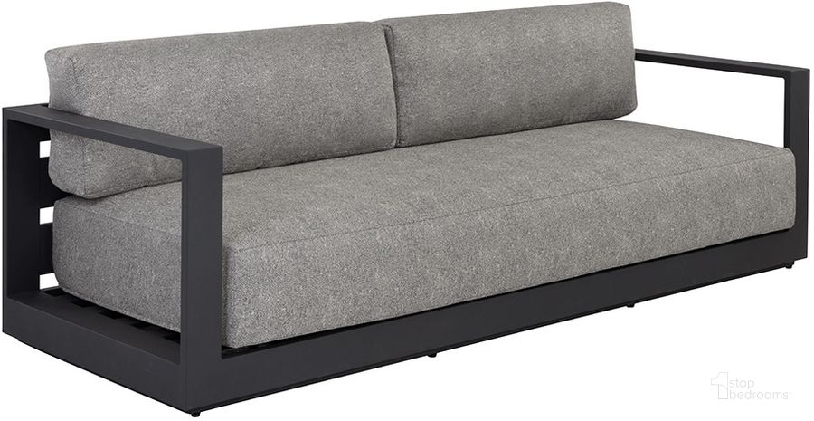 The appearance of Tavira Sofa In Charcoal designed by Sunpan in the modern / contemporary interior design. This charcoal piece of furniture  was selected by 1StopBedrooms from Tavira Collection to add a touch of cosiness and style into your home. Sku: 109656. Material: Fabric. Product Type: Sofa. Image1