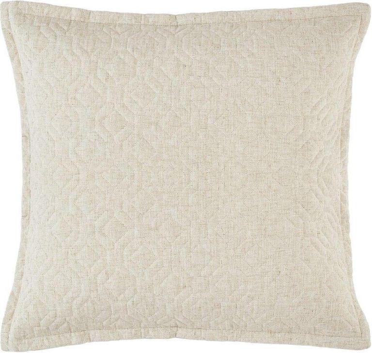 The appearance of Taylor 26 Inch Square Euro Sham In Linen designed by AICO in the modern / contemporary interior design. This natural piece of furniture  was selected by 1StopBedrooms from Taylor Collection to add a touch of cosiness and style into your home. Sku: BCS-EURO-TAYLOR-LIN. Product Type: Pillow. Image1