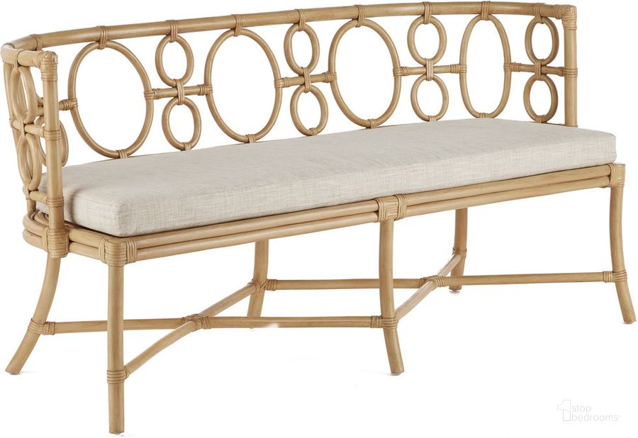 The appearance of Tegal Natural Bench designed by Currey & Company in the modern / contemporary interior design. This natural piece of furniture  was selected by 1StopBedrooms from Tegal Collection to add a touch of cosiness and style into your home. Sku: 7000-0592. Material: Wood. Product Type: Bench. Image1