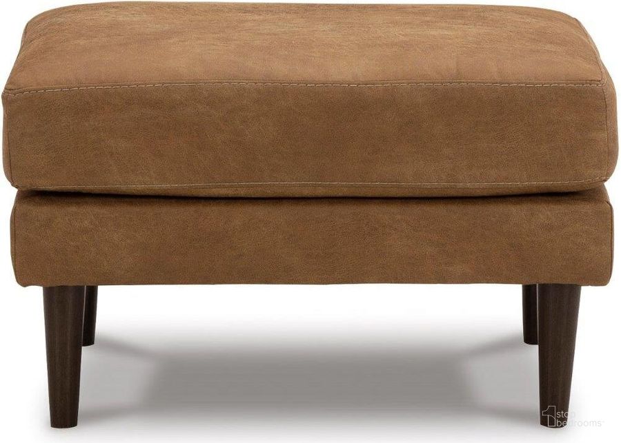The appearance of Telora Ottoman In Caramel designed by Signature Design by Ashley in the modern / contemporary interior design. This caramel piece of furniture  was selected by 1StopBedrooms from Telora Collection to add a touch of cosiness and style into your home. Sku: 4100214. Material: Fabric. Product Type: Ottoman. Image1