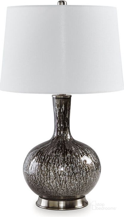 The appearance of Tenslow Antique Black Glass Table Lamp designed by Signature Design by Ashley in the traditional interior design. This antique black piece of furniture  was selected by 1StopBedrooms from Tenslow Collection to add a touch of cosiness and style into your home. Sku: L430844. Material: Glass. Product Type: Table Lamp. Image1
