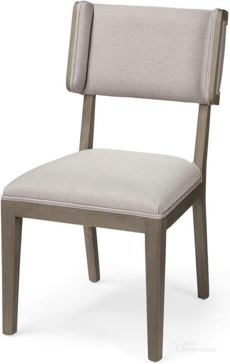 The appearance of Tenton Ii Grey Fabric Seat Brown Wood Frame Dining Chair Set of 2 designed by Mercana in the country / farmhouse interior design. This grey piece of furniture  was selected by 1StopBedrooms from Tenton Collection to add a touch of cosiness and style into your home. Sku: 68193. Material: Wood. Product Type: Dining Chair. Image1