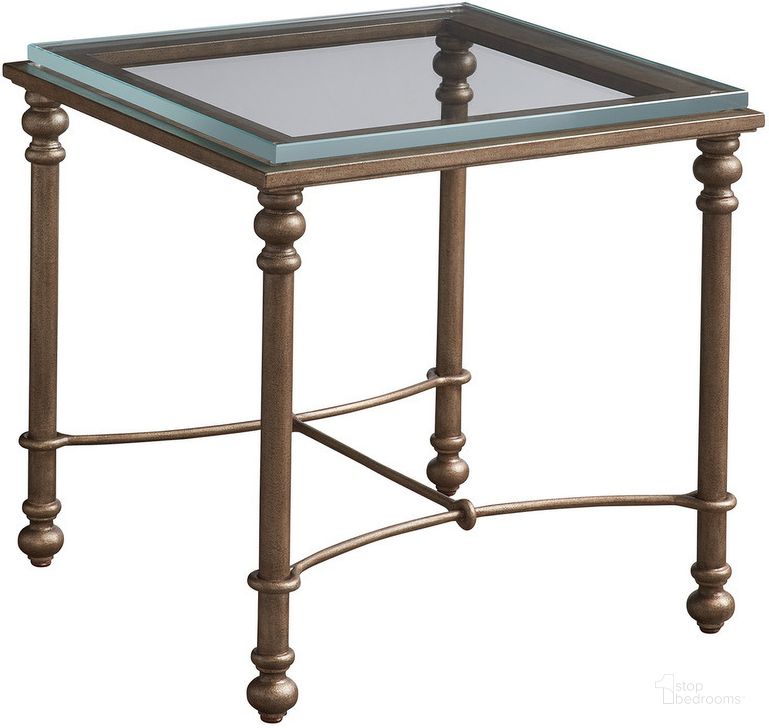 The appearance of Terabithia Blue End Table 0qb24515782 designed by Isaac Tahari in the traditional interior design. This blue piece of furniture  was selected by 1StopBedrooms from Terabithia Collection to add a touch of cosiness and style into your home. Sku: 01-0934-953C. Material: Metal. Product Type: End Table. Image1