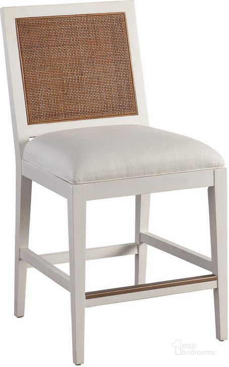 The appearance of Terabithia Orange Barstool 0qb24515707 designed by Isaac Tahari in the coastal interior design. This white and brown piece of furniture  was selected by 1StopBedrooms from Terabithia Collection to add a touch of cosiness and style into your home. Sku: 01-0935-895-01. Product Type: Barstool. Image1