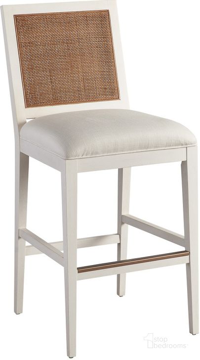 The appearance of Terabithia Orange Barstool 0qb24515709 designed by Isaac Tahari in the coastal interior design. This white and brown piece of furniture  was selected by 1StopBedrooms from Terabithia Collection to add a touch of cosiness and style into your home. Sku: 01-0935-896-01. Product Type: Barstool. Image1