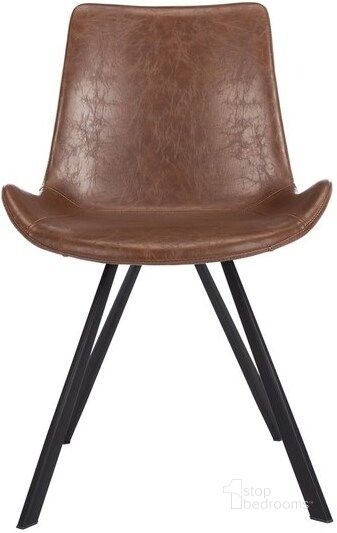 The appearance of Terra Midcentury Modern Dining Chair ACH7004C designed by Safavieh in the modern / contemporary interior design. This medium brown piece of furniture  was selected by 1StopBedrooms from Terra Collection to add a touch of cosiness and style into your home. Sku: ACH7004C-SET2. Product Type: Accent Chair. Material: Iron. Image1