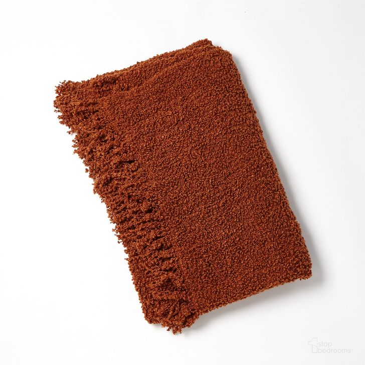 The appearance of Textured Boucle Throw In Rust designed by Global Views in the modern / contemporary interior design. This rust piece of furniture  was selected by 1StopBedrooms from Textured Collection to add a touch of cosiness and style into your home. Sku: 7.91484. Material: Polyester. Product Type: Throw. Image1