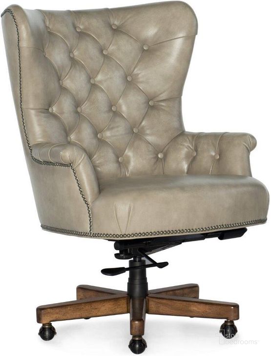 The appearance of Issey Beige Leather Executive Chair designed by Hooker in the traditional interior design. This beige piece of furniture  was selected by 1StopBedrooms from Issey Collection to add a touch of cosiness and style into your home. Sku: EC510-087. Material: Leather. Product Type: Office Chair.