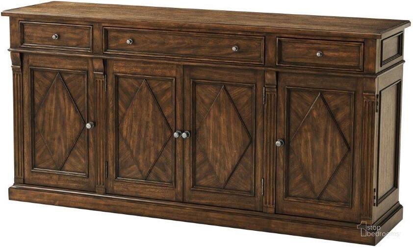 The appearance of The Bordeaux Sideboard TA61025.C147 designed by Theodore Alexander in the traditional interior design. This  piece of furniture  was selected by 1StopBedrooms from Tavel Collection to add a touch of cosiness and style into your home. Sku: TA61025.C147. Material: Wood. Product Type: Side Board.