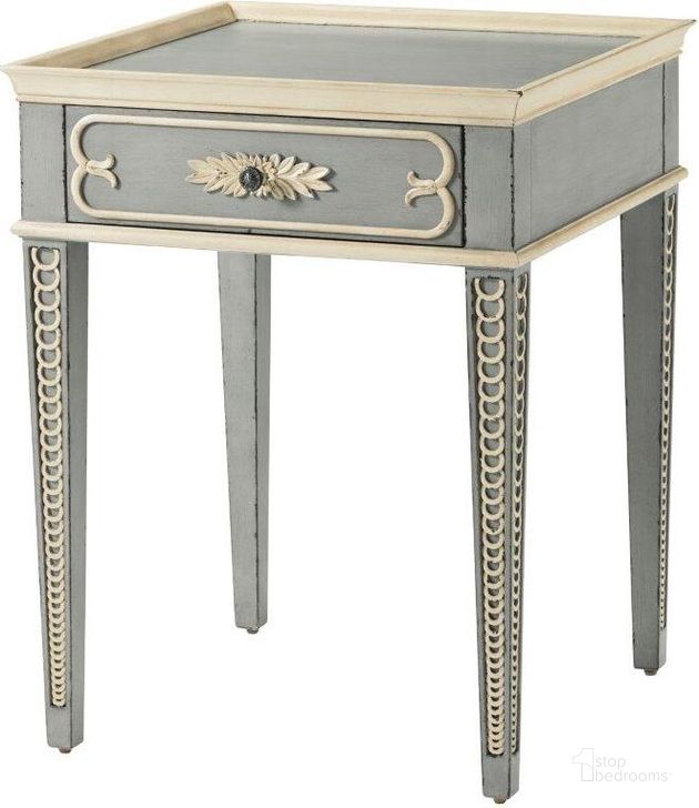 The appearance of The Gaston Side Table designed by Theodore Alexander in the traditional interior design. This gray piece of furniture  was selected by 1StopBedrooms from Tavel Collection to add a touch of cosiness and style into your home. Sku: TA50003.C148. Material: Wood. Product Type: Side Table.
