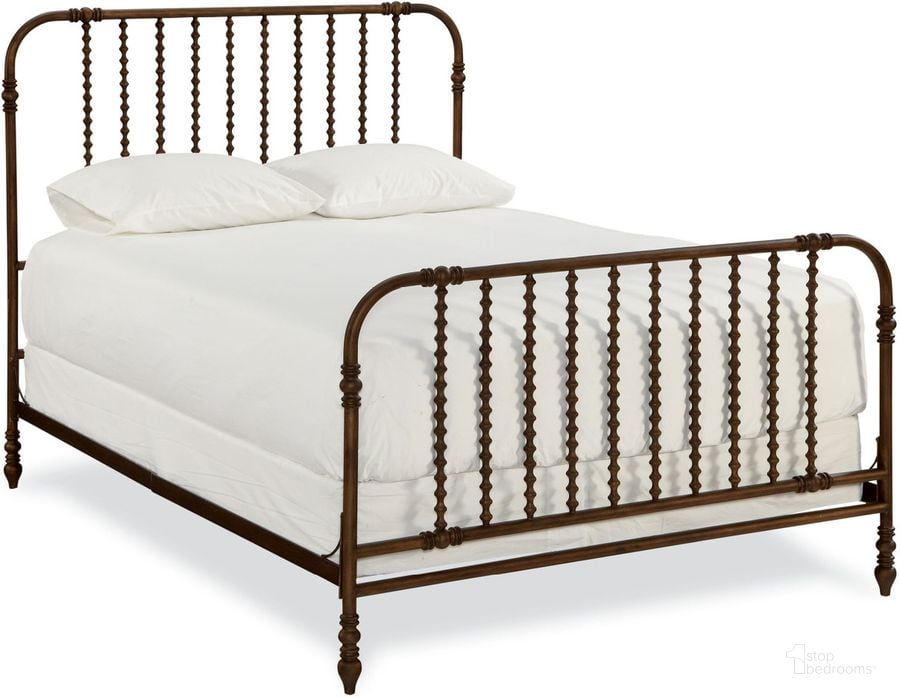 The appearance of The Guest Room Bed In Bronze 393310 designed by Universal in the traditional interior design. This bronze piece of furniture  was selected by 1StopBedrooms from Curated Collection to add a touch of cosiness and style into your home. Sku: 393310. Material: Metal. Bed Size: Queen. Product Type: Slat / Spindle Bed. Bed Type: Slat / Spindle Bed. Image1