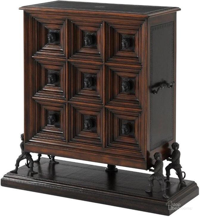 The appearance of The Humorous Chest designed by Theodore Alexander in the traditional interior design. This  piece of furniture  was selected by 1StopBedrooms from Essential Collection to add a touch of cosiness and style into your home. Sku: 6033-046PD. Material: Leather. Product Type: Chest.
