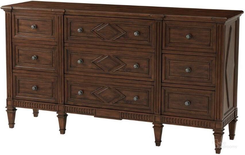 The appearance of The Laurent Dresser TA60015.C147 designed by Theodore Alexander in the traditional interior design. This  piece of furniture  was selected by 1StopBedrooms from Tavel Collection to add a touch of cosiness and style into your home. Sku: TA60015.C147. Material: Wood. Product Type: Dresser.