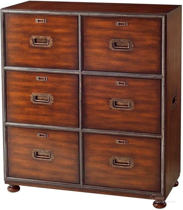 The appearance of The Subalterns Chest designed by Theodore Alexander in the traditional interior design. This  piece of furniture  was selected by 1StopBedrooms from Campaign Collection to add a touch of cosiness and style into your home. Sku: 6000-167. Product Type: Chest. Material: Brass.