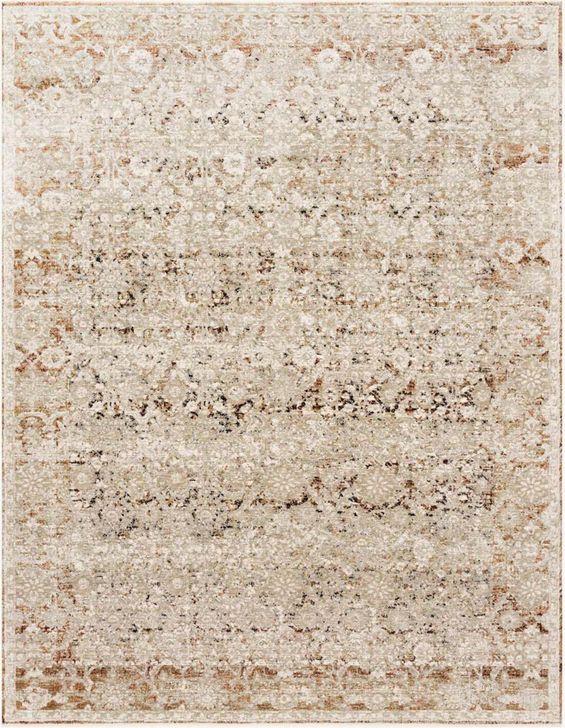 The appearance of Theia Natural/Rust Rug THEITHE-07NARU3752 designed by Loloi Rugs in the traditional interior design. This natural and rust piece of furniture  was selected by 1StopBedrooms from Theia Collection to add a touch of cosiness and style into your home. Sku: THEITHE-07NARU3752. Material: Polyester. Product Type: Rug. Image1