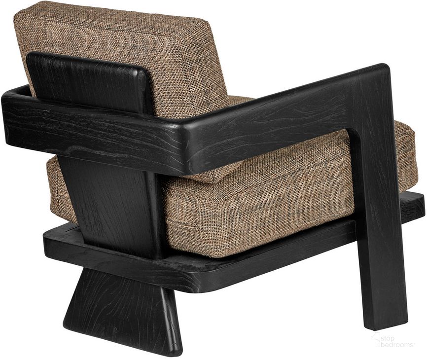 The appearance of Theo Rig Otter Lounge Chair In Black designed by Currey & Company in the bohemian interior design. This black piece of furniture  was selected by 1StopBedrooms from Theo Collection to add a touch of cosiness and style into your home. Sku: 7000-0752. Material: Wood. Product Type: Lounge Chair. Image1