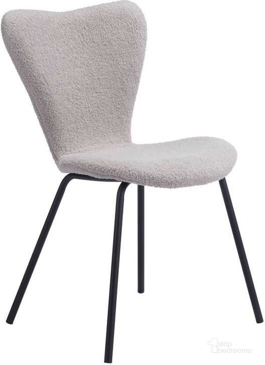 The appearance of Thibideaux Dining Chair Set of 2 In Light Gray designed by Zuo Modern in the modern / contemporary interior design. This light gray piece of furniture  was selected by 1StopBedrooms from Thibideaux Collection to add a touch of cosiness and style into your home. Sku: 109659. Product Type: Dining Chair. Material: Plywood. Image1