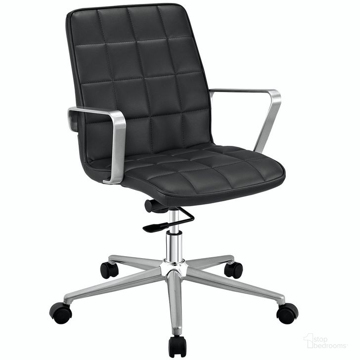 The appearance of Tile Office Chair In Black designed by Modway in the modern / contemporary interior design. This black piece of furniture  was selected by 1StopBedrooms from Tile Collection to add a touch of cosiness and style into your home. Sku: EEI-2127-BLK. Product Type: Office Chair. Material: Plywood. Image1