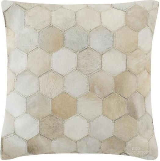 The appearance of Tiled Cowhide Pillow designed by Safavieh in the country / farmhouse interior design. This white piece of furniture  was selected by 1StopBedrooms from Safavieh PLS Collection to add a touch of cosiness and style into your home. Sku: PLS220A-1818. Product Type: Pillows and Throw.