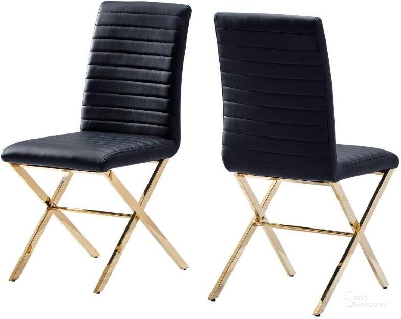 The appearance of Timber 20.5 Inch Faux Leather Dining Chair Set of 2 In Black designed by Best Master Furniture in the modern / contemporary interior design. This black piece of furniture  was selected by 1StopBedrooms from Timber Collection to add a touch of cosiness and style into your home. Sku: T18BGC. Material: Faux Leather. Product Type: Dining Chair. Image1