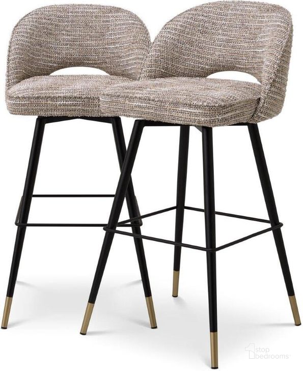 The appearance of Torelesse Beige Barstool Set of 2 0qd24513787 designed by Artisan Elegance in the modern / contemporary interior design. This beige piece of furniture  was selected by 1StopBedrooms from Torelesse Collection to add a touch of cosiness and style into your home. Sku: A115283. Product Type: Barstool. Image1