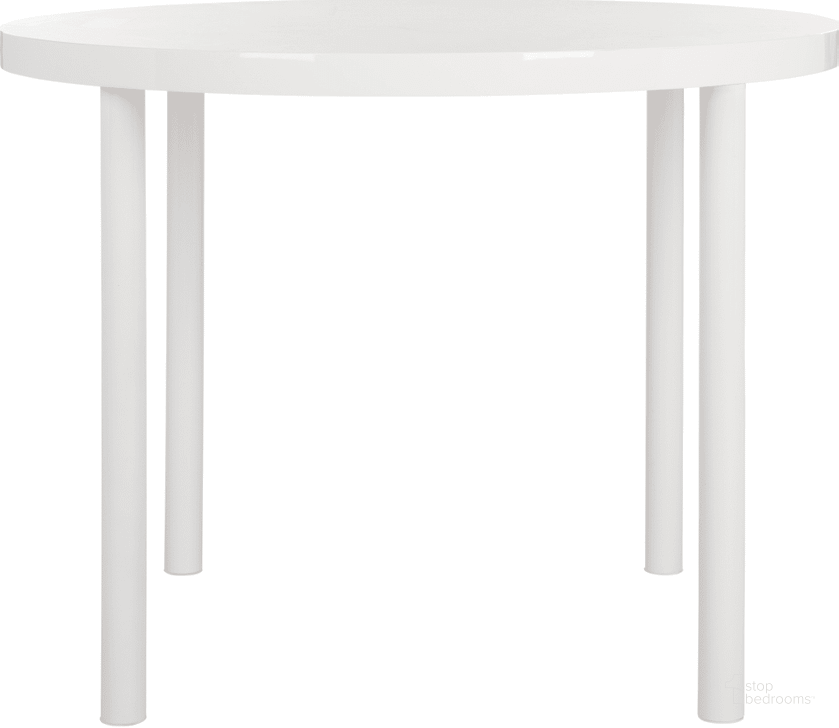 The appearance of Torin White 40 Inch Round Accent Table designed by Safavieh in the modern / contemporary interior design. This white piece of furniture  was selected by 1StopBedrooms from Safavieh FOX Collection to add a touch of cosiness and style into your home. Sku: FOX2237A. Table Base Style: Legs. Table Top Shape: Round. Product Type: Dining Table. Material: Iron. Size: 40". Image1