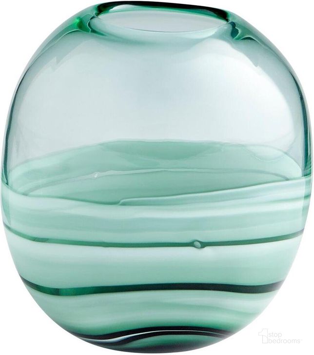 The appearance of Torrent Green Small Vase designed by Cyan Design in the modern / contemporary interior design. This green piece of furniture  was selected by 1StopBedrooms from Torrent Collection to add a touch of cosiness and style into your home. Sku: 10883. Material: Glass. Product Type: Vase.