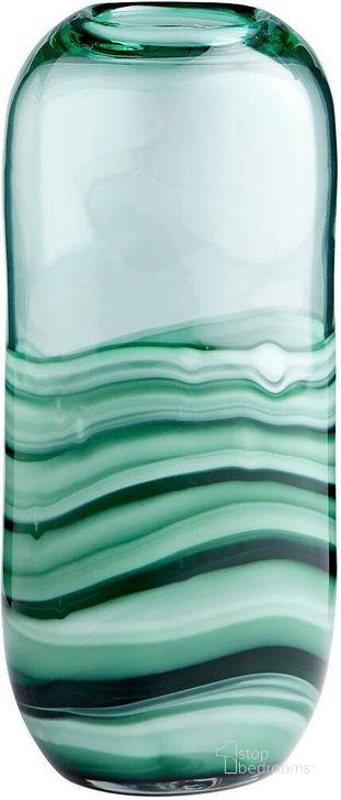 The appearance of Torrent Green Vase designed by Cyan Design in the modern / contemporary interior design. This green piece of furniture  was selected by 1StopBedrooms from Torrent Collection to add a touch of cosiness and style into your home. Sku: 10885. Material: Glass. Product Type: Vase.
