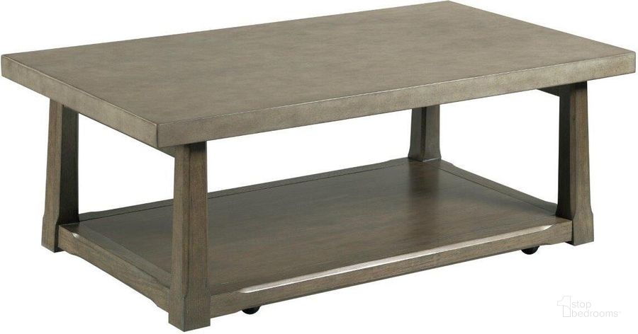 The appearance of Torres Rectangular Coffee Table designed by Hammary in the transitional interior design. This gray piece of furniture  was selected by 1StopBedrooms from Torres Collection to add a touch of cosiness and style into your home. Sku: 059-910. Material: Wood. Product Type: Coffee Table. Image1