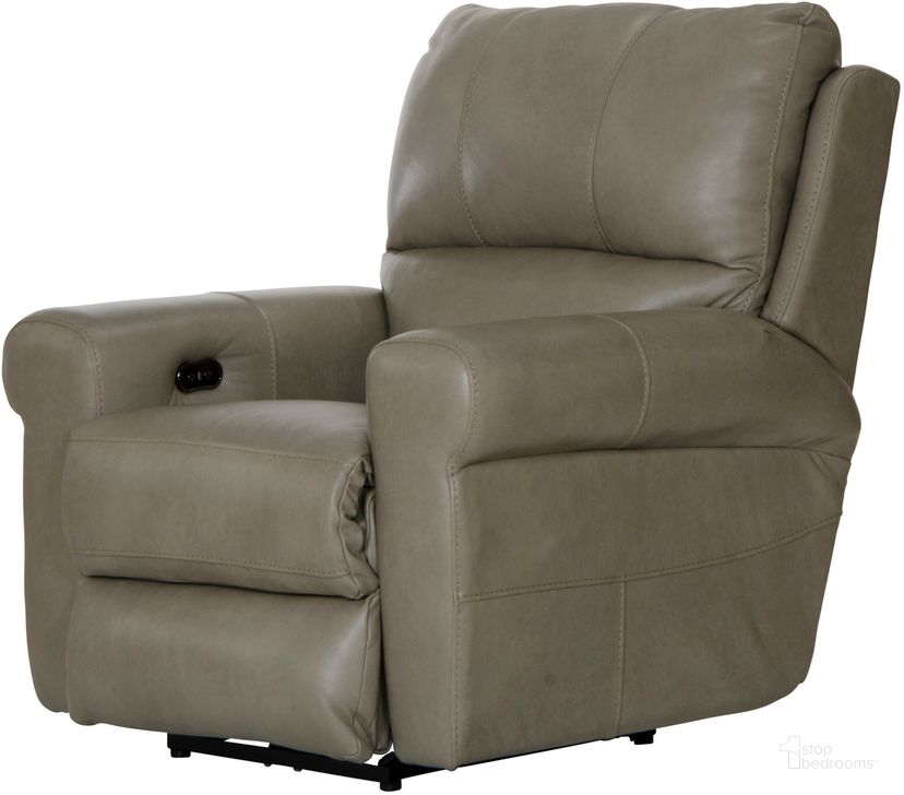 The appearance of Torretta Power Lay Flat Recliner In Putty designed by Catnapper in the traditional interior design. This putty piece of furniture  was selected by 1StopBedrooms from Torretta Collection to add a touch of cosiness and style into your home. Sku: 645707127356307356. Material: Leather. Product Type: Recliner. Image1