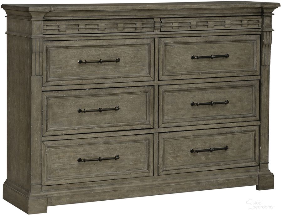 The appearance of Town And Country 8 Drawer Dresser In Medium Brown designed by Liberty in the traditional interior design. This medium brown piece of furniture  was selected by 1StopBedrooms from Town And Country Collection to add a touch of cosiness and style into your home. Sku: 711-BR31. Product Type: Dresser. Material: Rubberwood. Image1