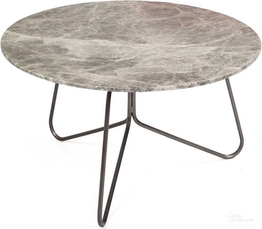 The appearance of Tracy 24 Inch Ash Marble Top Coffee Table designed by Bellini Modern Living in the modern / contemporary interior design. This gray piece of furniture  was selected by 1StopBedrooms from Tracy Collection to add a touch of cosiness and style into your home. Sku: Tracy CT 24 GRY. Product Type: Coffee Table. Image1