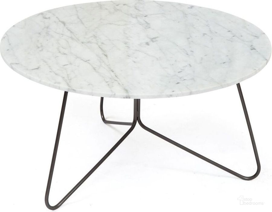 The appearance of Tracy 30 Inch White Marble Top Coffee Table designed by Bellini Modern Living in the modern / contemporary interior design. This white piece of furniture  was selected by 1StopBedrooms from Tracy Collection to add a touch of cosiness and style into your home. Sku: Tracy CT 30 WHT. Product Type: Coffee Table. Image1