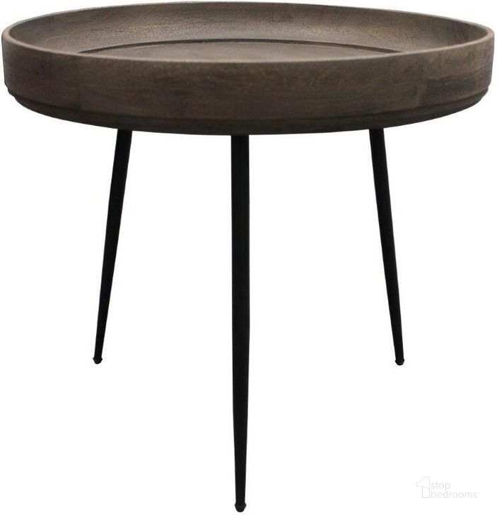The appearance of Benedict Jay Side Table In Gray designed by Moti in the transitional interior design. This gray piece of furniture  was selected by 1StopBedrooms from Benedict Collection to add a touch of cosiness and style into your home. Sku: 78107002. Material: Wood. Product Type: Side Table. Image1