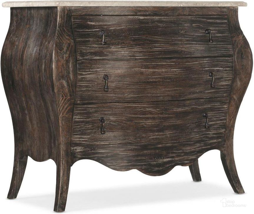 The appearance of Traditions Bachelors Chest 5961-90017-89 designed by Hooker in the traditional interior design. This dark wood piece of furniture  was selected by 1StopBedrooms from Traditions Collection to add a touch of cosiness and style into your home. Sku: 5961-90017-89. Product Type: Chest. Material: Wood Veneer. Image1