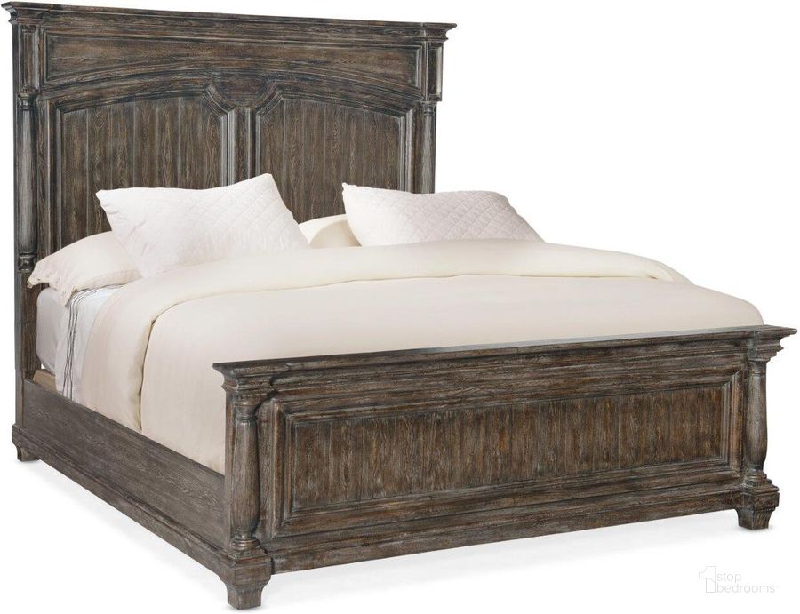 The appearance of Traditions California King Panel Bed 5961-90260-89 designed by Hooker in the traditional interior design. This dark wood piece of furniture  was selected by 1StopBedrooms from Traditions Collection to add a touch of cosiness and style into your home. Sku: 5961-90263-89;5961-90267-89;5961-90268-89. Bed Type: Panel Bed. Material: Wood. Product Type: Panel Bed. Bed Size: California King. Image1